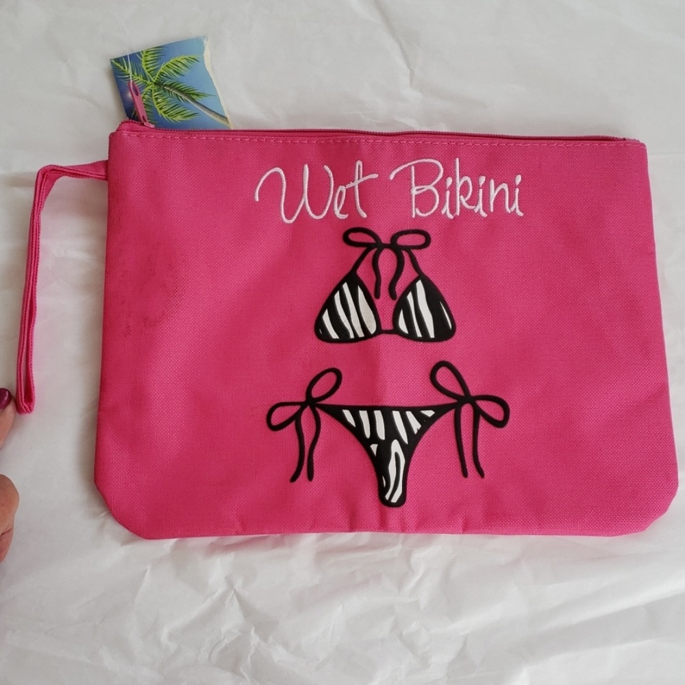 NWT Pink Waterproof bag for Swimsui…